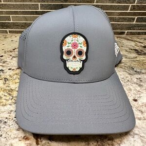 Gray Skull Patch Kids Hat